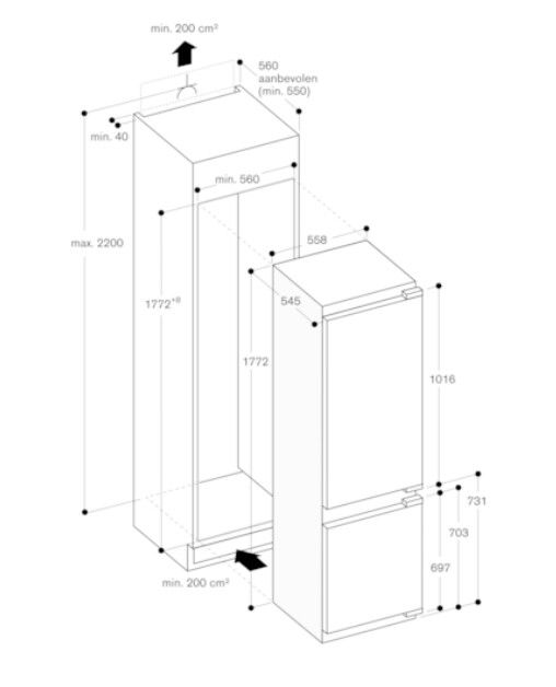 Gaggenau koelkast inbouw RB282306 afbeelding 4