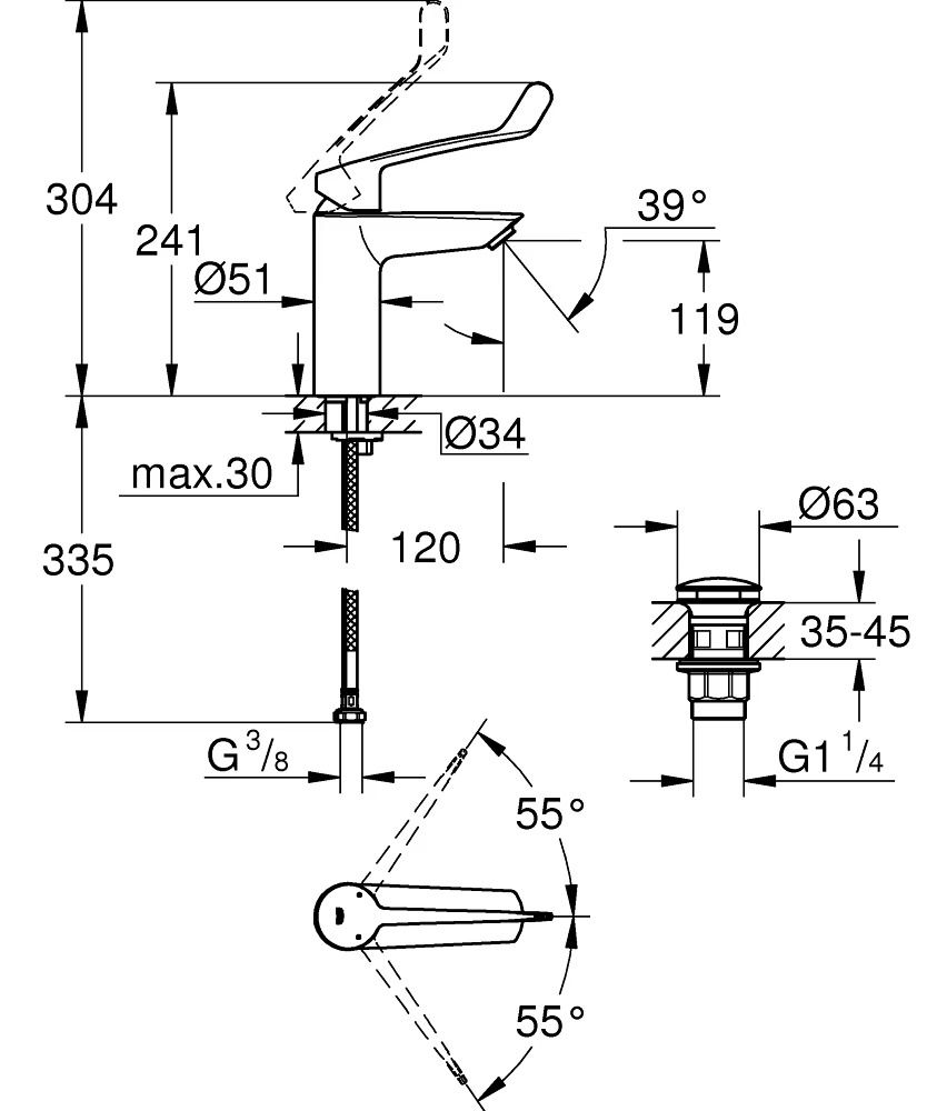Grohe keukenkraan  23983003 afbeelding 4