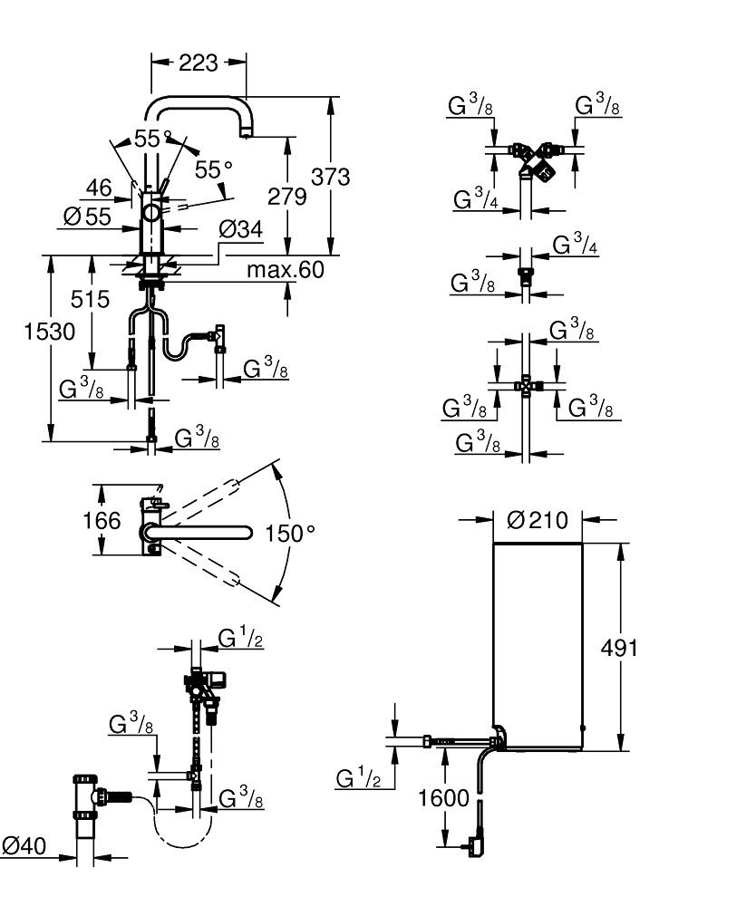 Grohe kokendwaterkraan 30144DC1 afbeelding 3