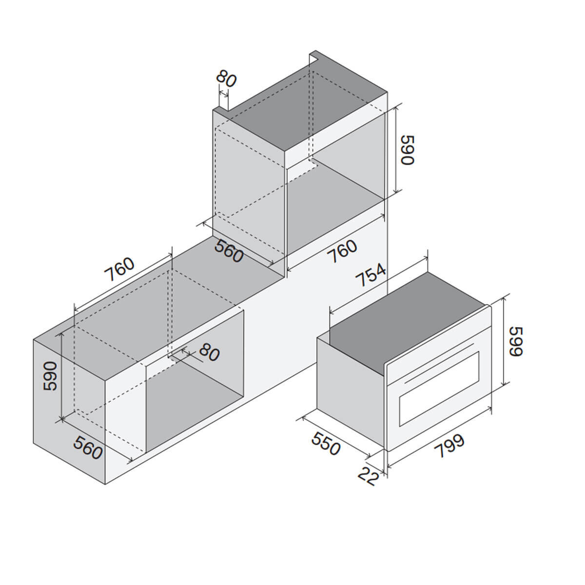OV80SLKM3/SS ILVE afbeelding 2