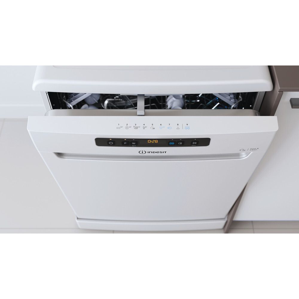 INDESIT DFO3T133AF vrijstaand vaatwasser afbeelding 5