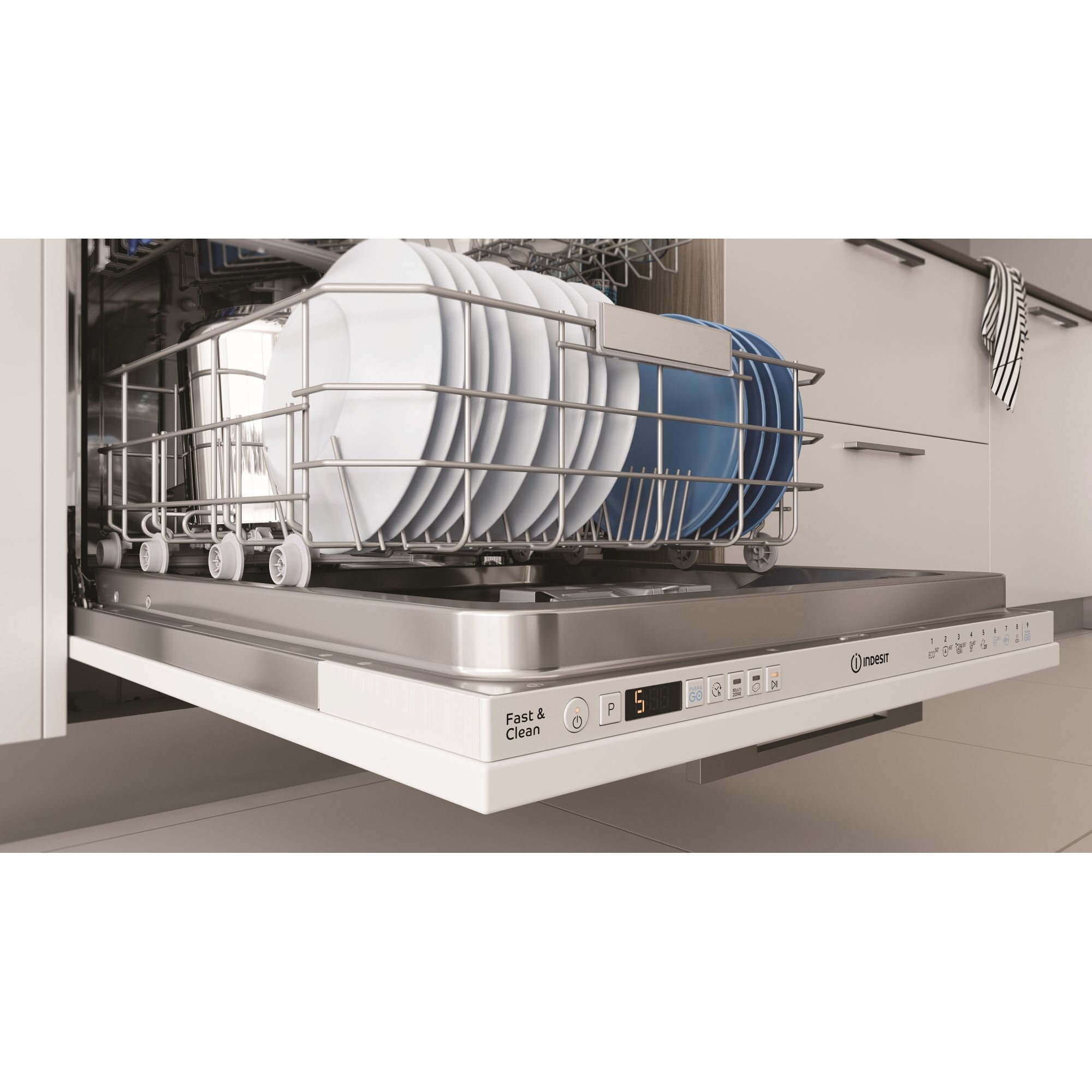 Indesit DKIO3T131AFE inbouw vaatwasser afbeelding 5