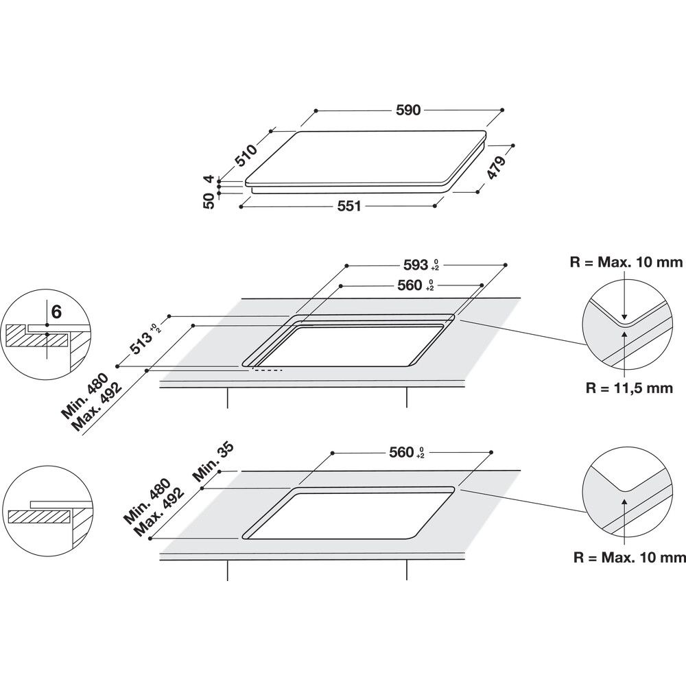 IB88B60NE van Indesit afbeelding 6