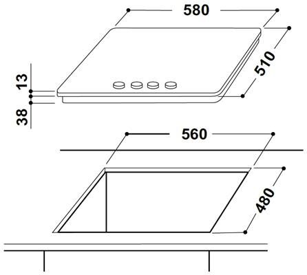 THP641WIXINL Indesit afbeelding 2