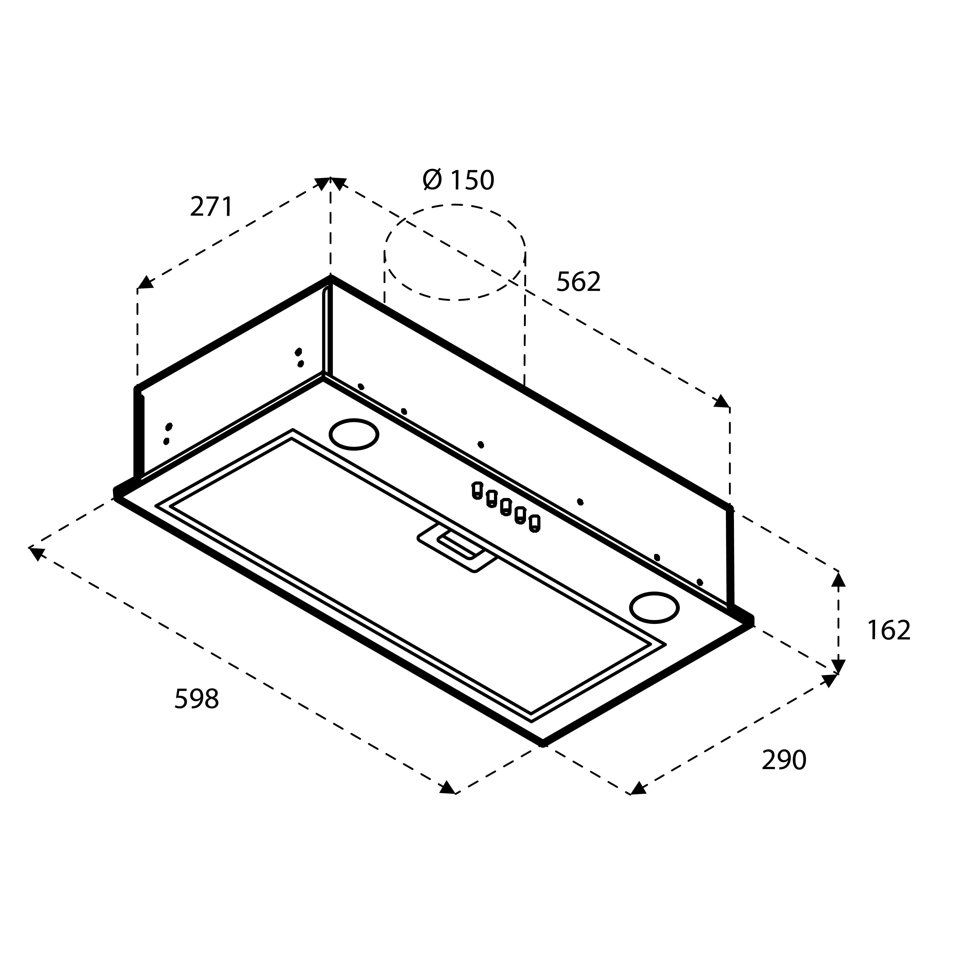 Inventum afzuigkap  AKI6005RVS afbeelding 4