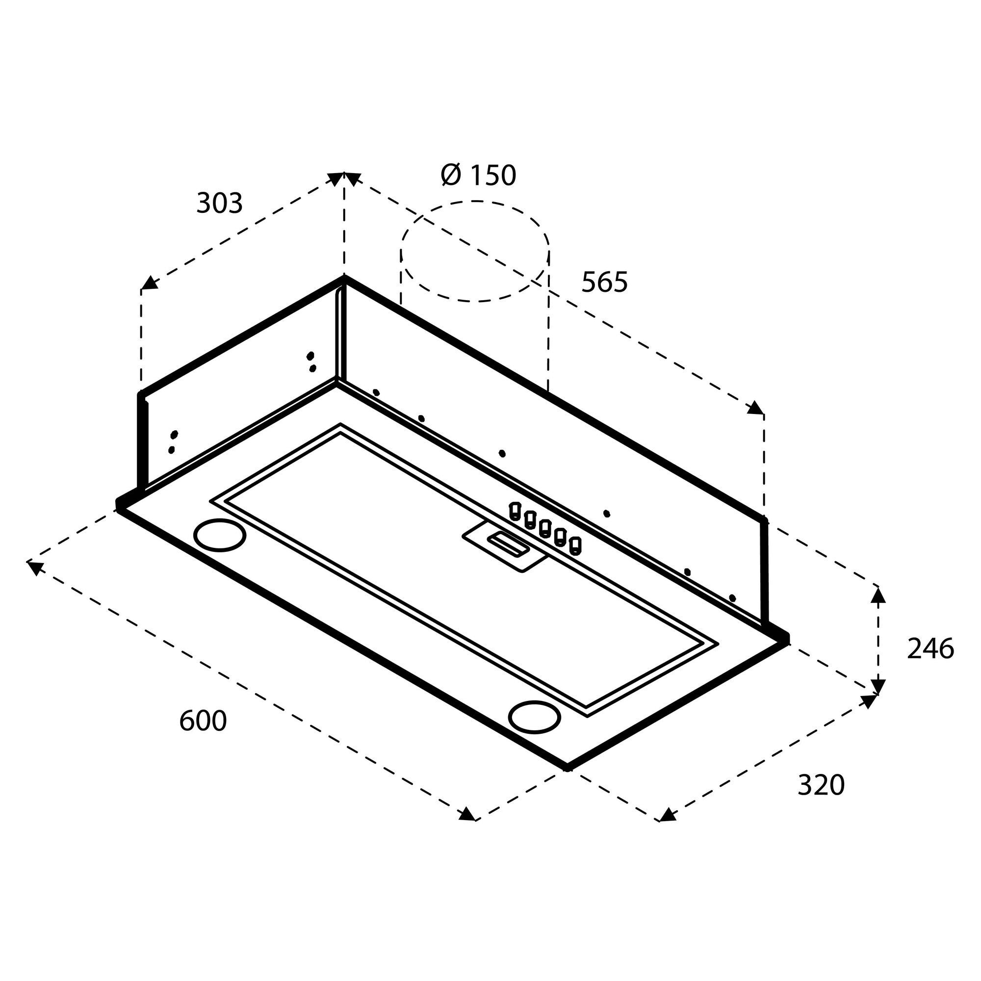 Inventum AKI6005ZWA  afzuigkap afbeelding 5