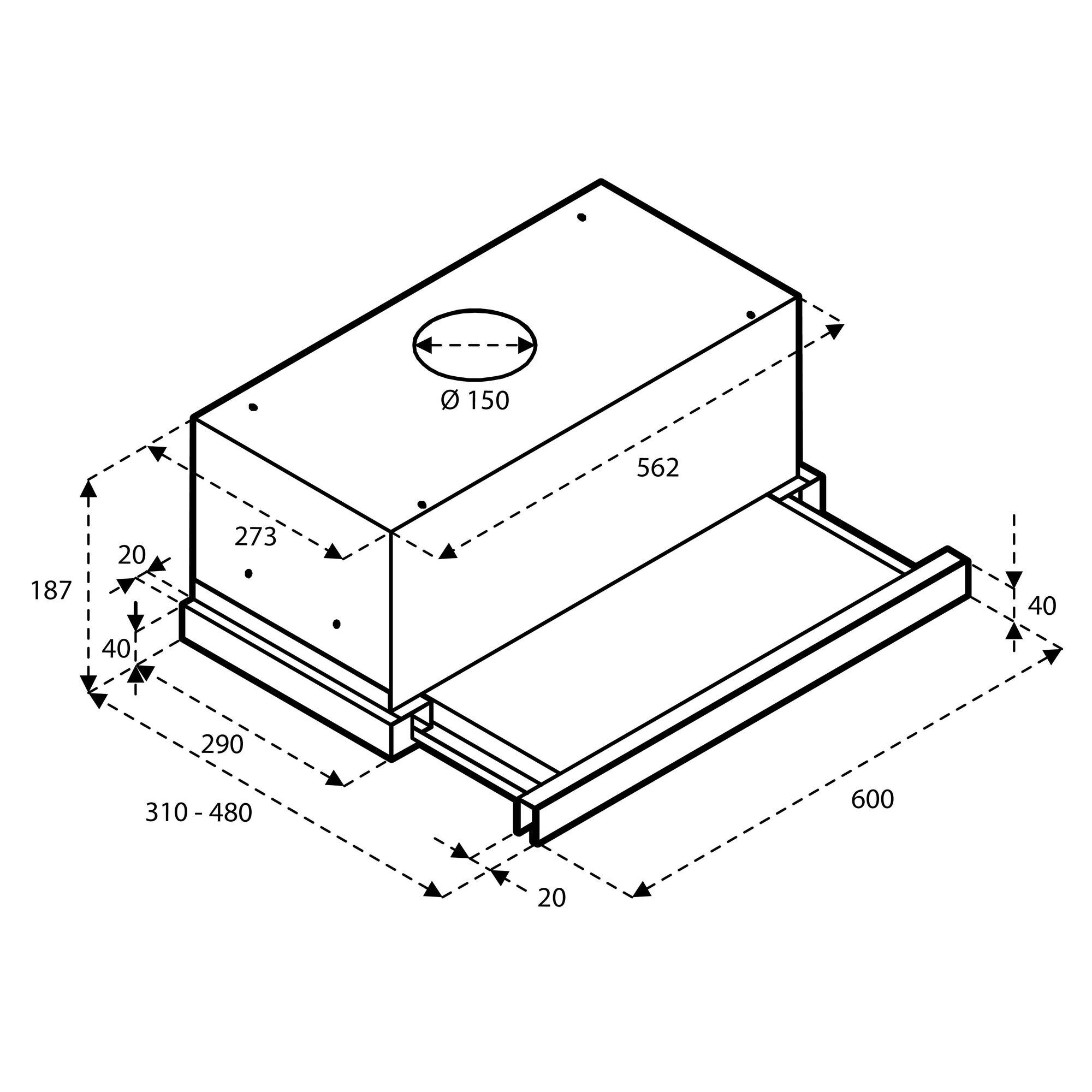 Inventum AKV6004ZWA  afzuigkap afbeelding 5