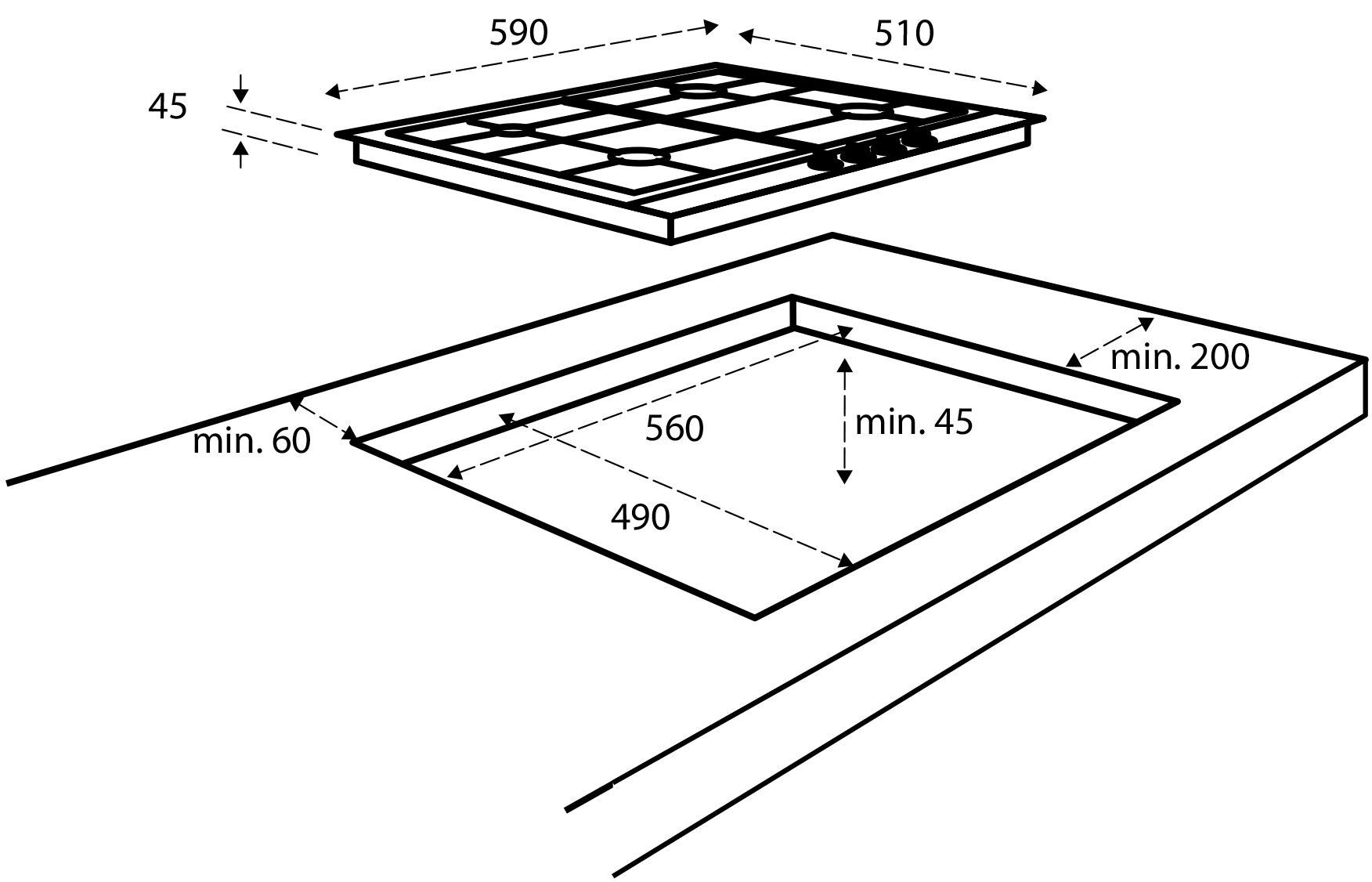 Inventum kookplaat IKG6023GRVS afbeelding 3