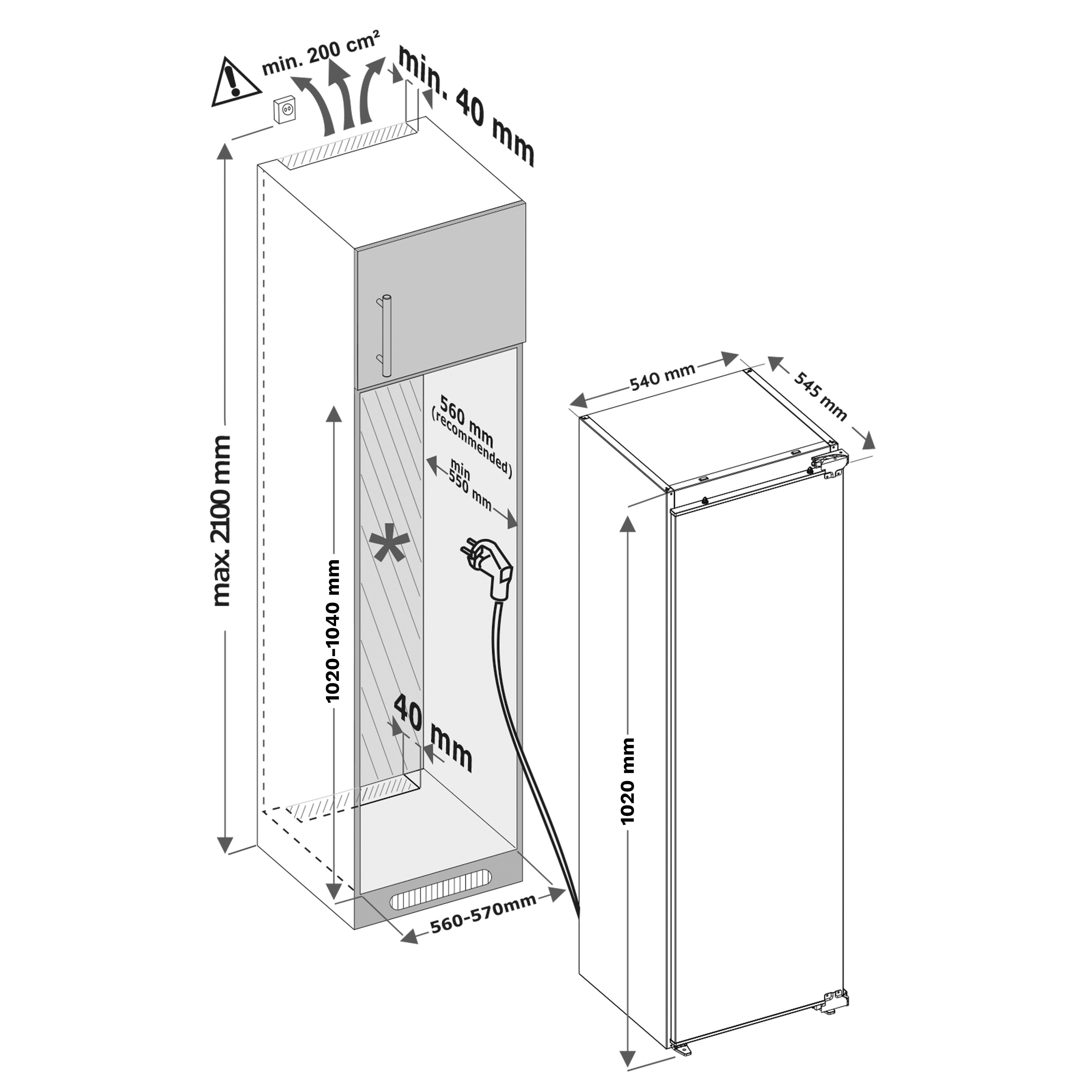 Inventum IKK1022D inbouw koelkast afbeelding 5