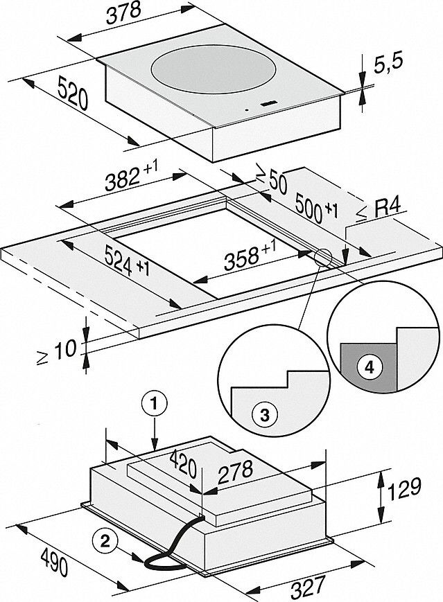Miele CS7641FL inbouw kookplaat afbeelding 5
