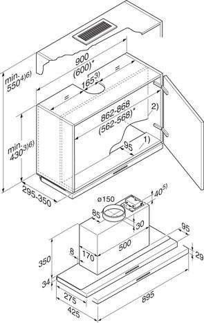 Miele afzuigkap  DA3496 afbeelding 4