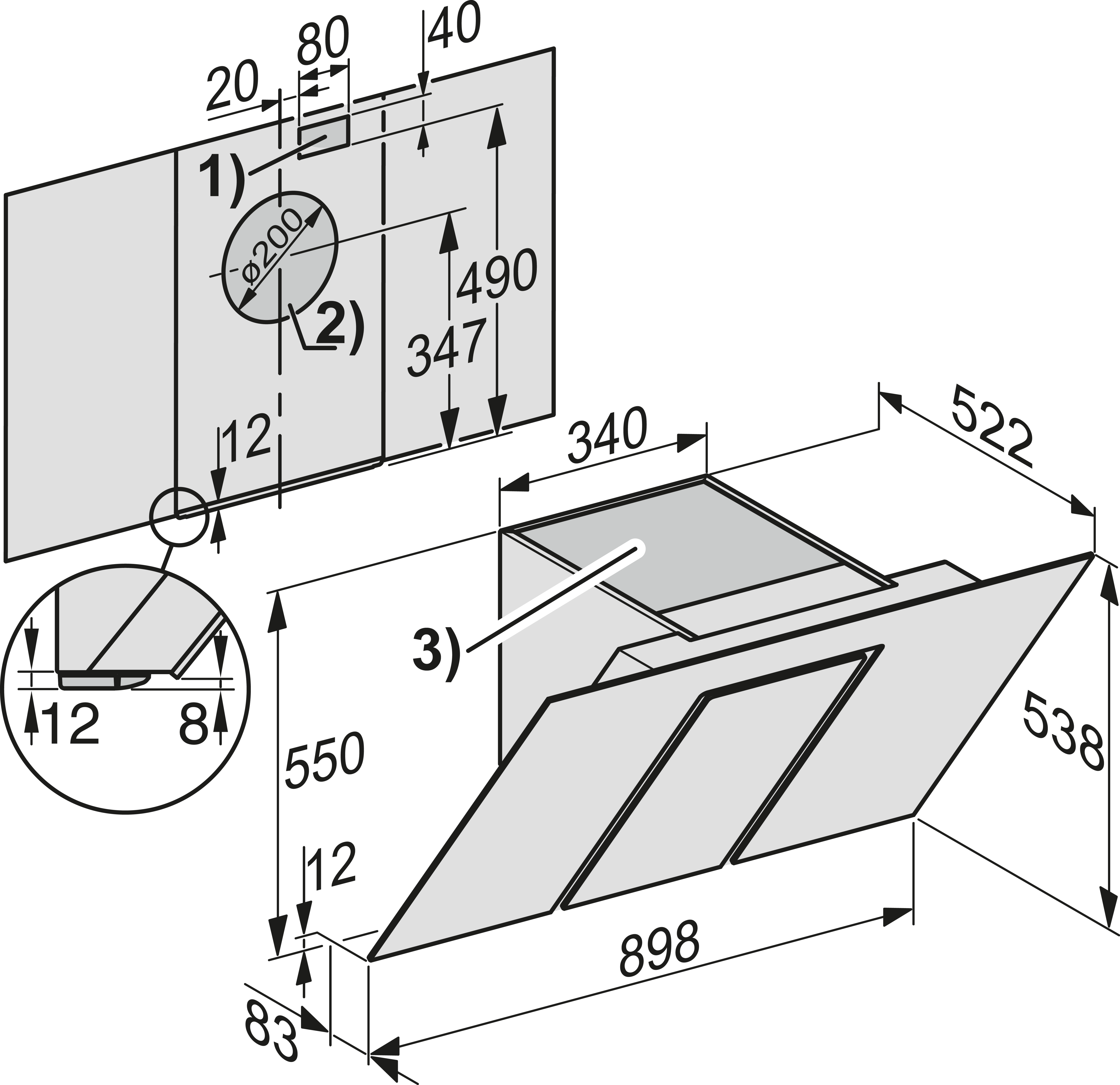 Miele afzuigkap DA6498W afbeelding 3