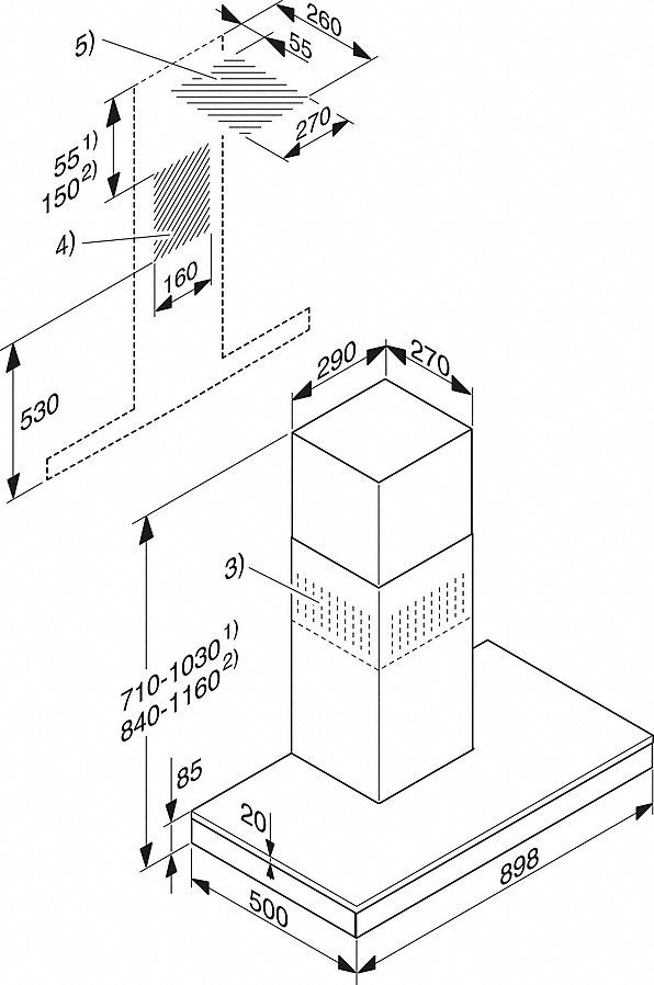 Miele DA6698W  afzuigkap afbeelding 5