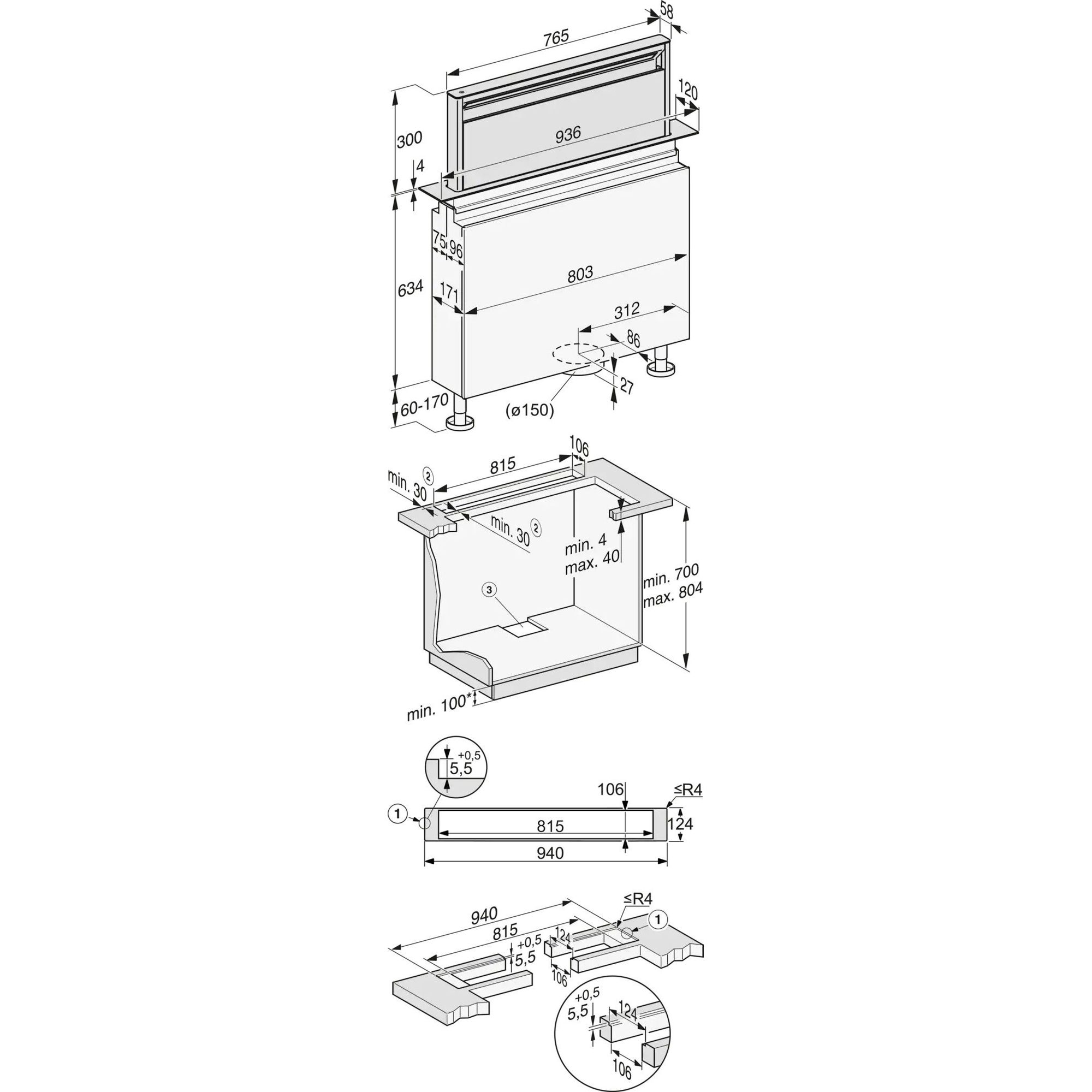 Miele afzuigkap  DAD4940OBSW afbeelding 4