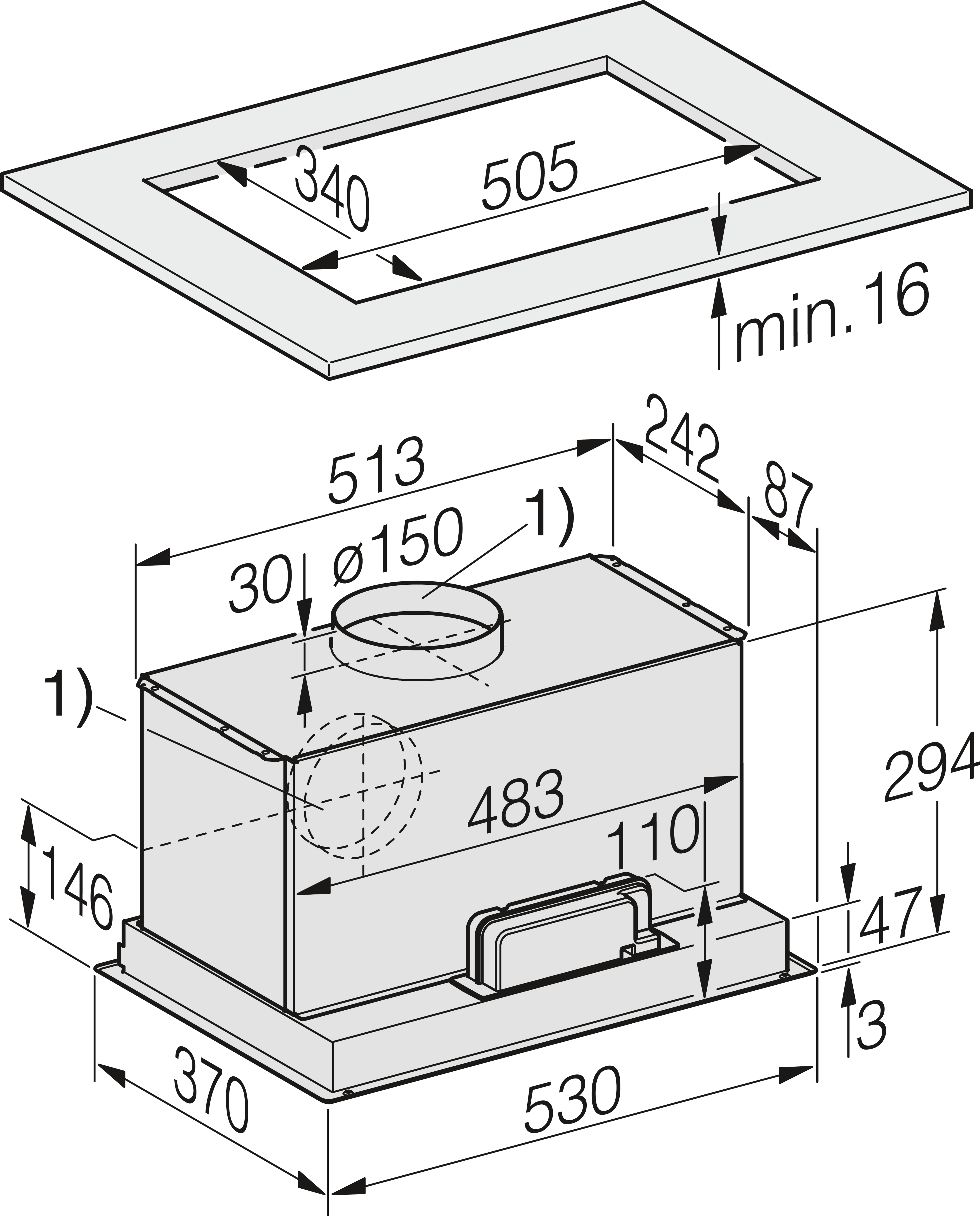 Miele DAE1530  afzuigkap afbeelding 5