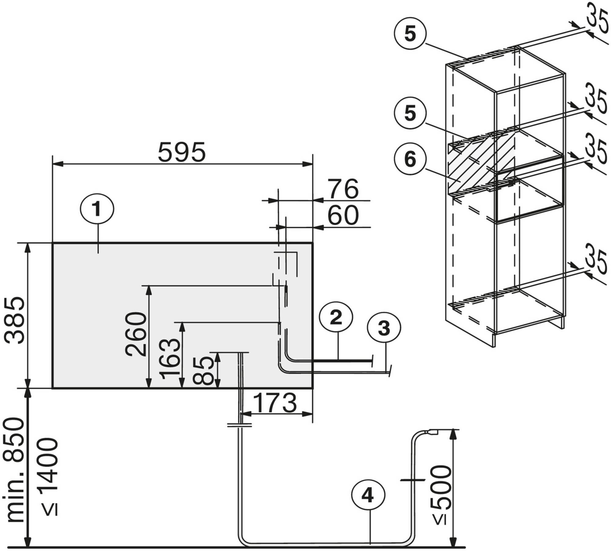 DGD 7635 (+liftdeur) van Miele afbeelding 5
