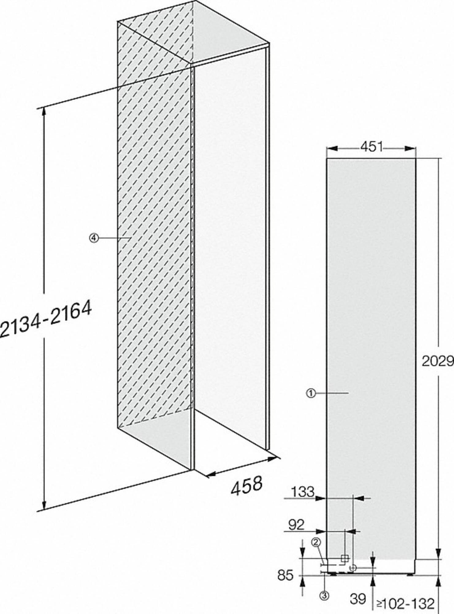 MIELE vriezer inbouw F 2412 Vi afbeelding 4