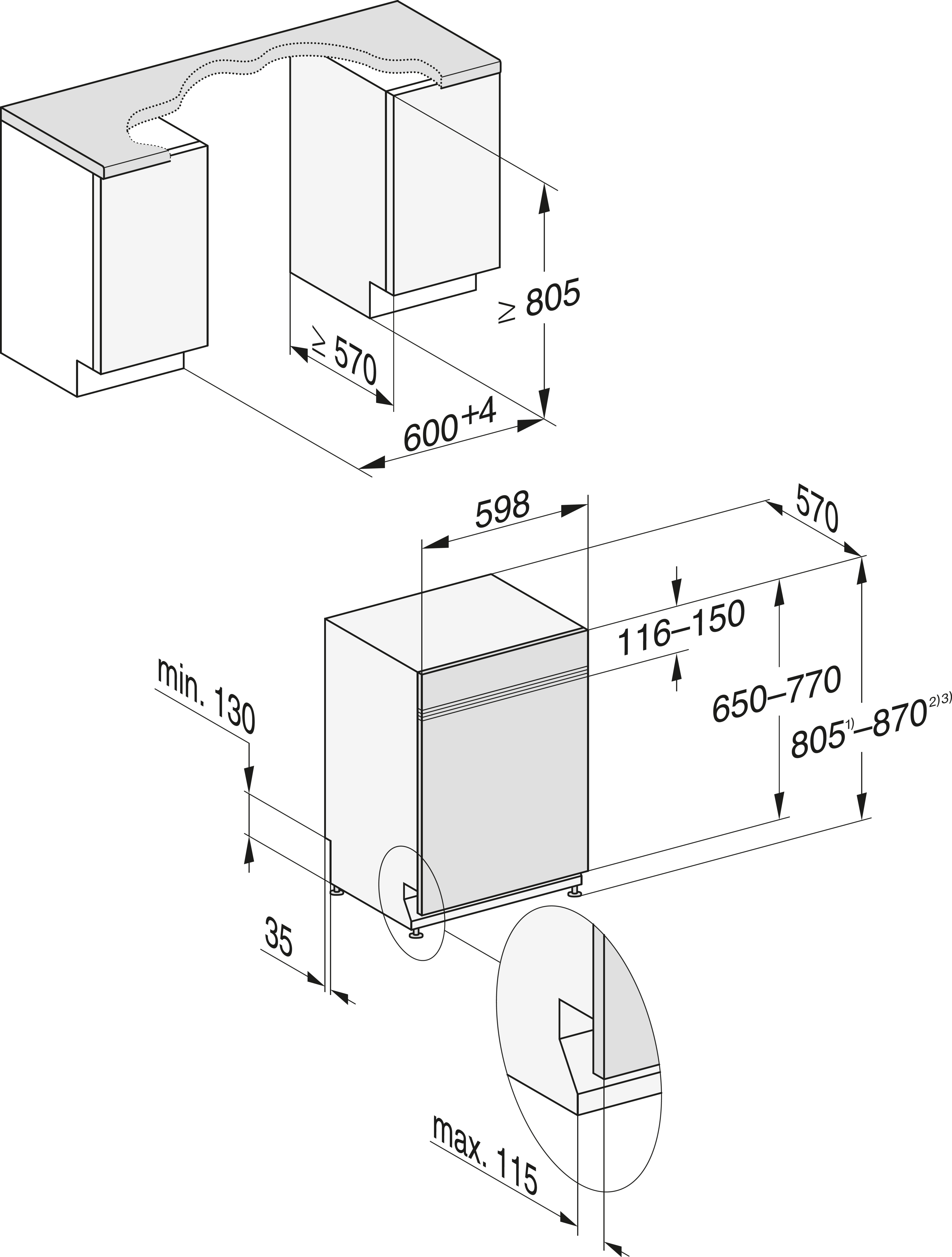 Miele G5132ICLST inbouw vaatwasser afbeelding 5