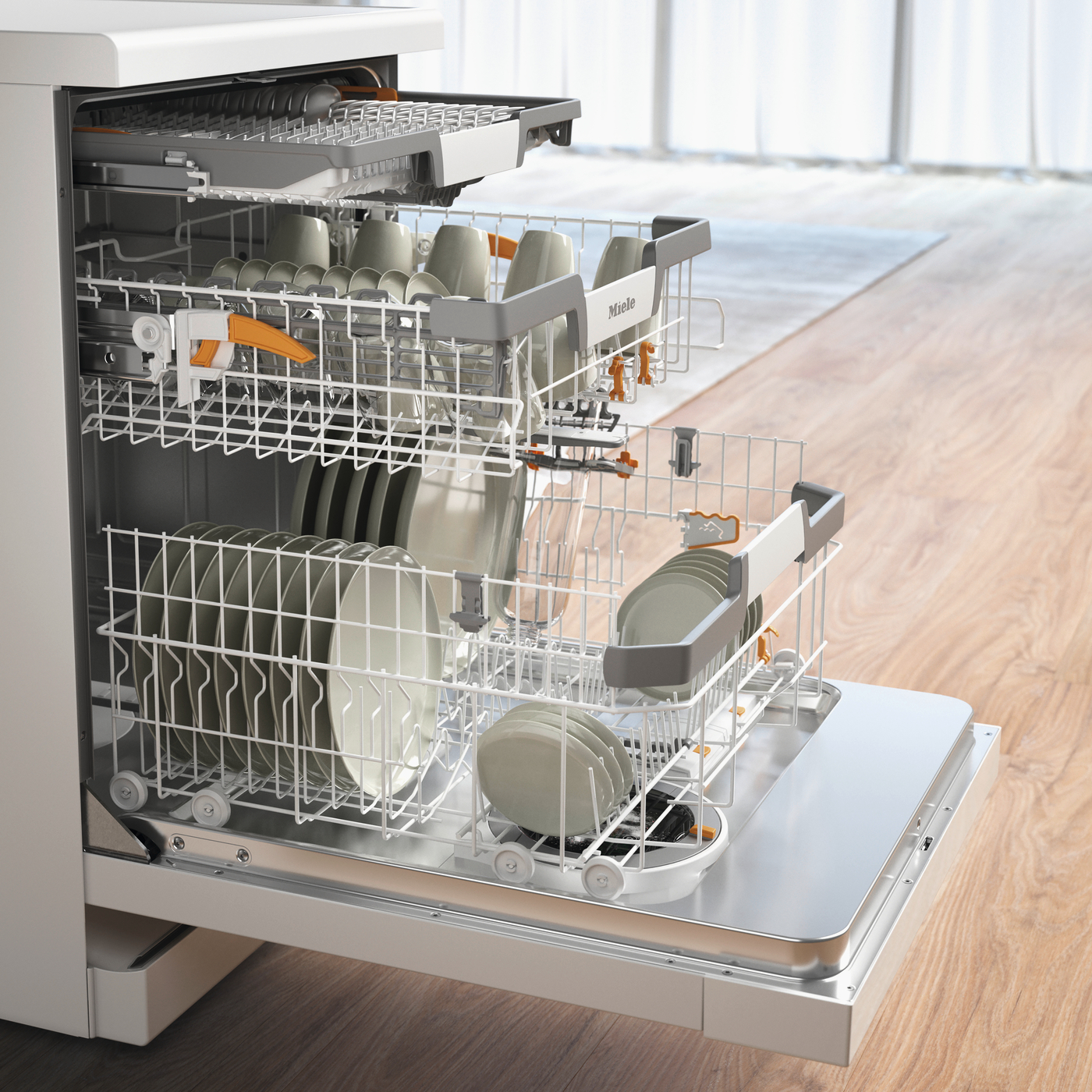 Miele G7130SCBRWS vrijstaand vaatwasser afbeelding 5