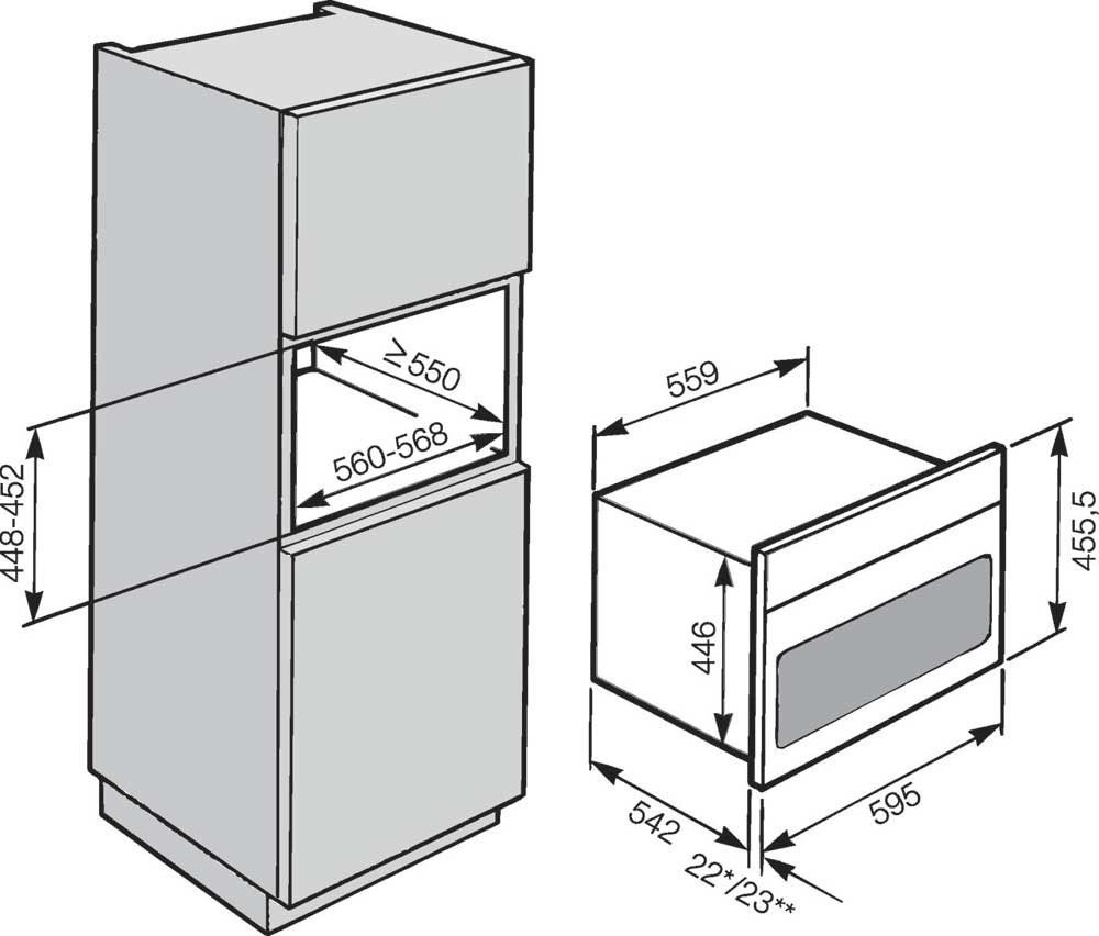 Miele H7340BMED/CLST inbouw magnetron afbeelding 5