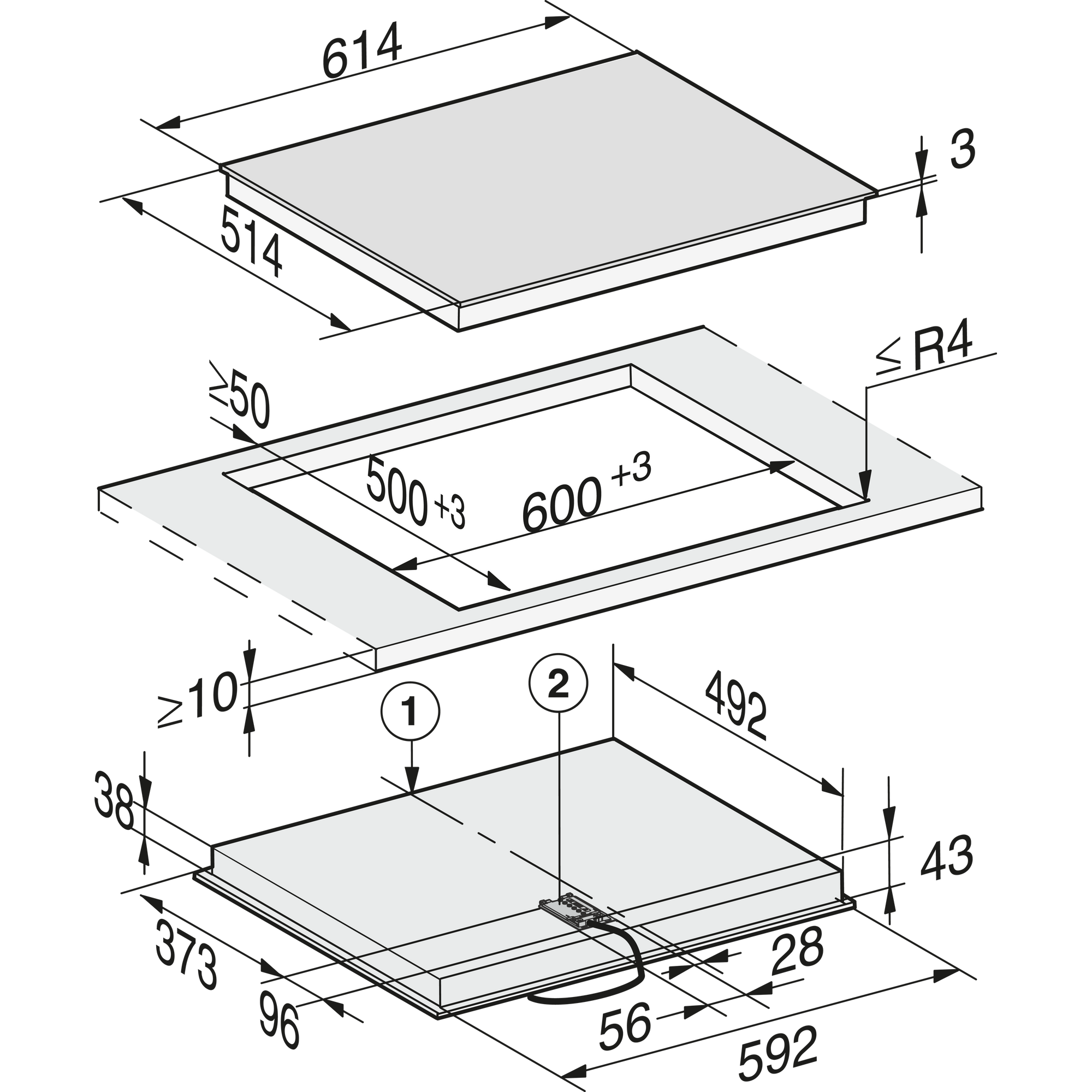 Miele kookplaat KM6521FR afbeelding 3