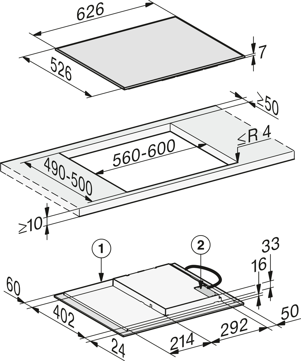 Miele kookplaat KM7361FR afbeelding 3
