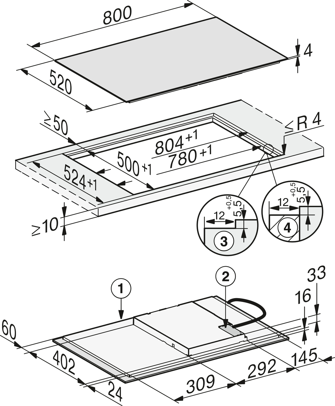 Miele kookplaat KM7373FL afbeelding 3