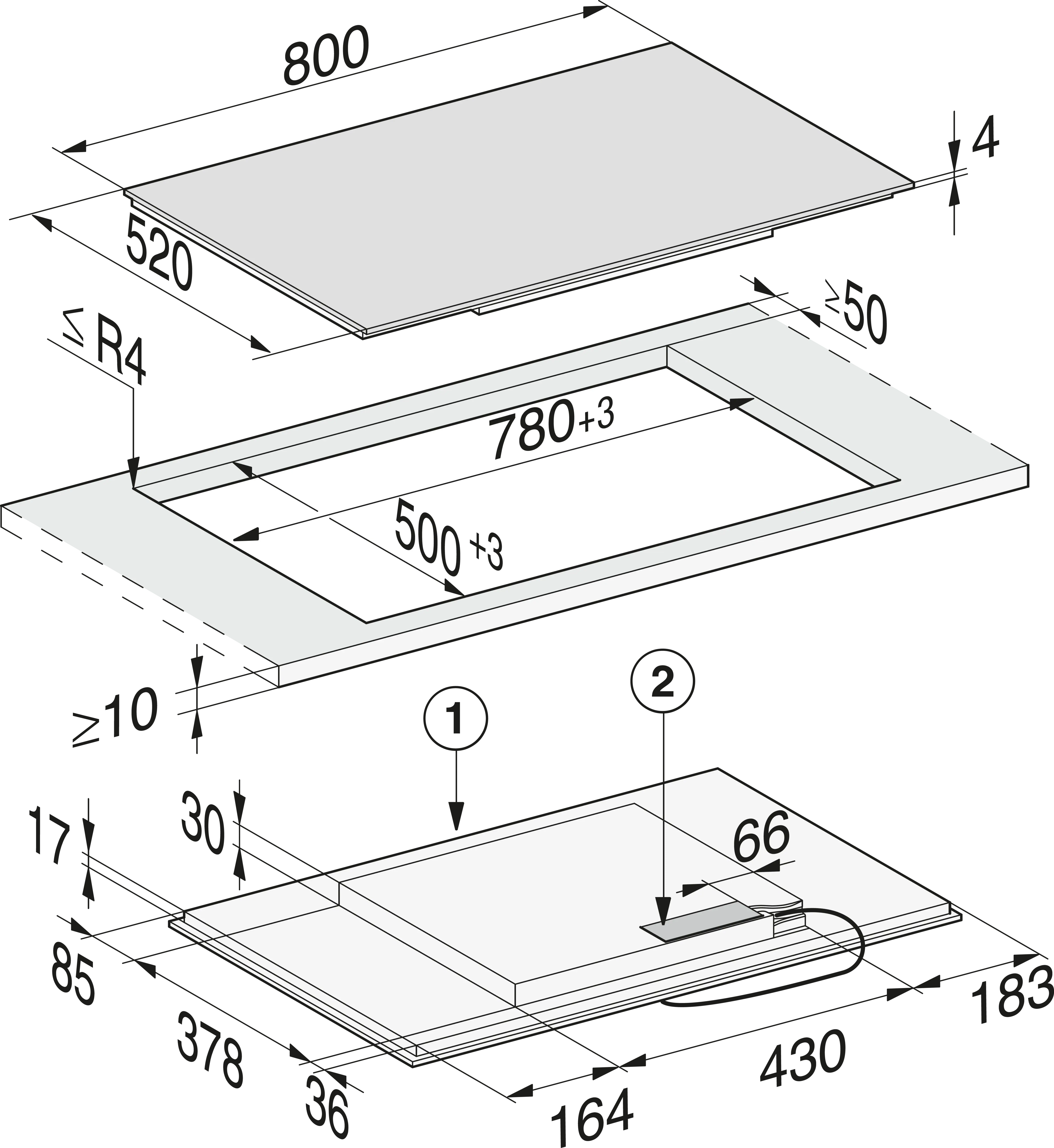 Miele kookplaat KM7474FL afbeelding 3