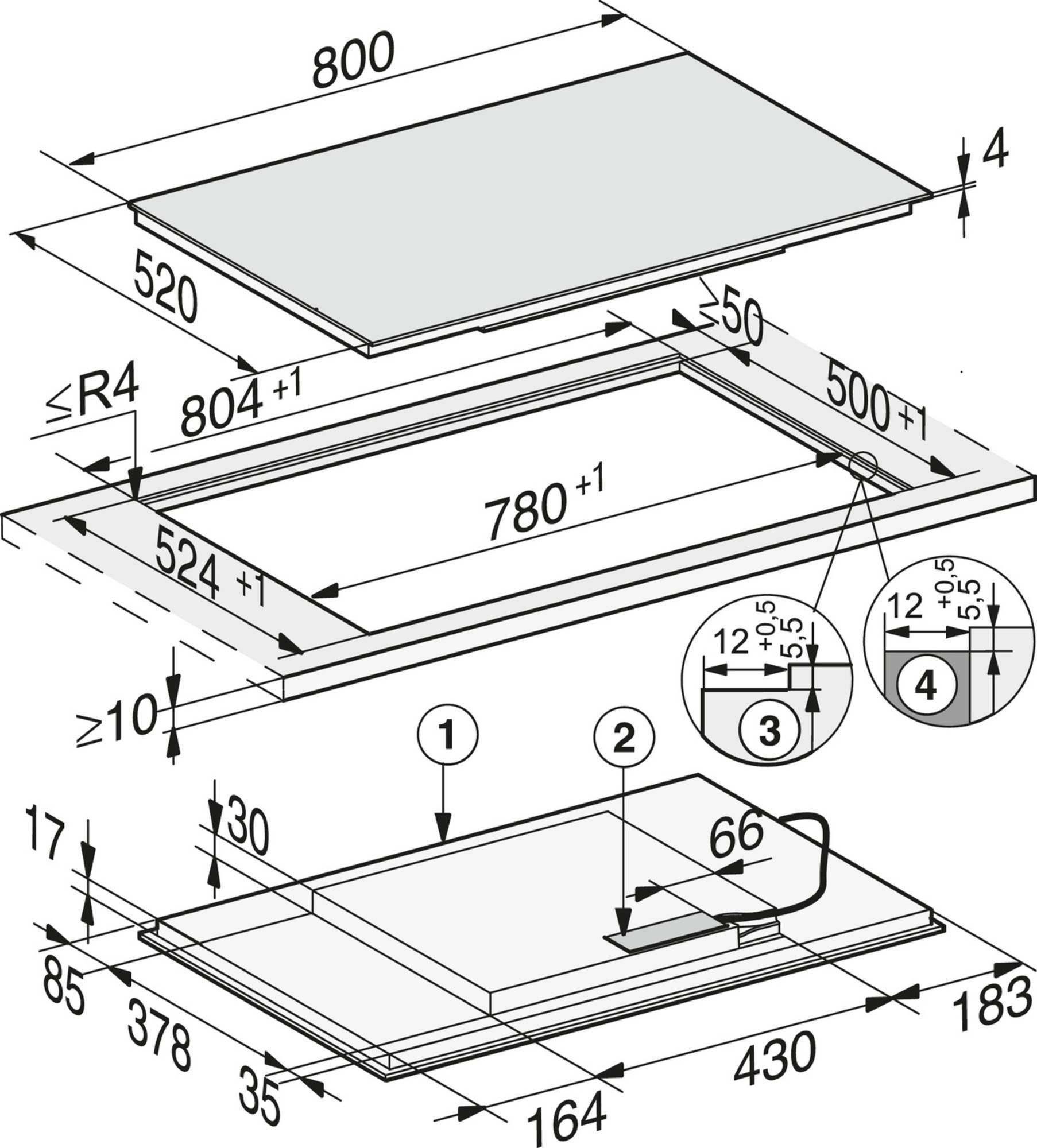Miele kookplaat KM7574FL afbeelding 3