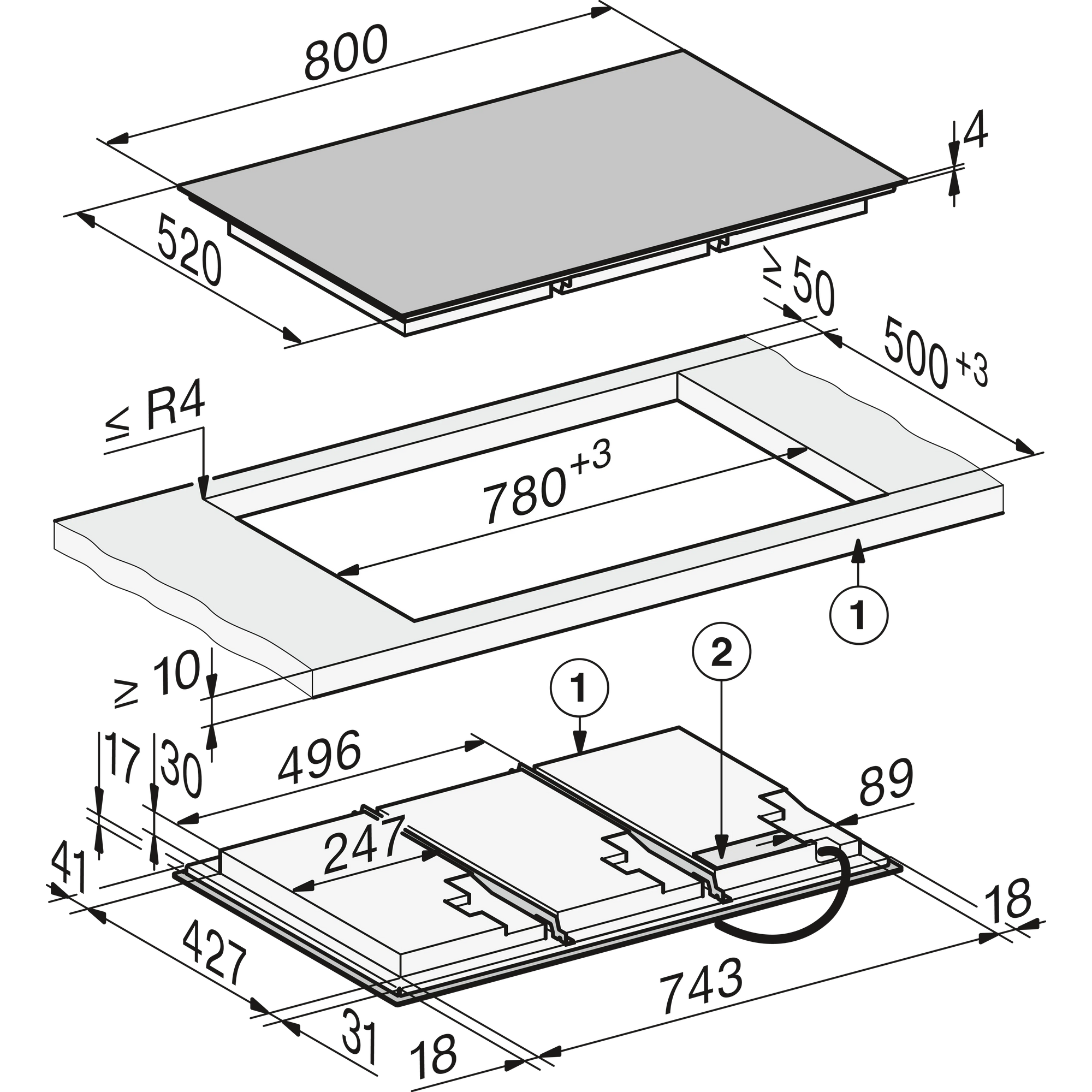 Miele KM8685FLSW inbouw kookplaat afbeelding 5