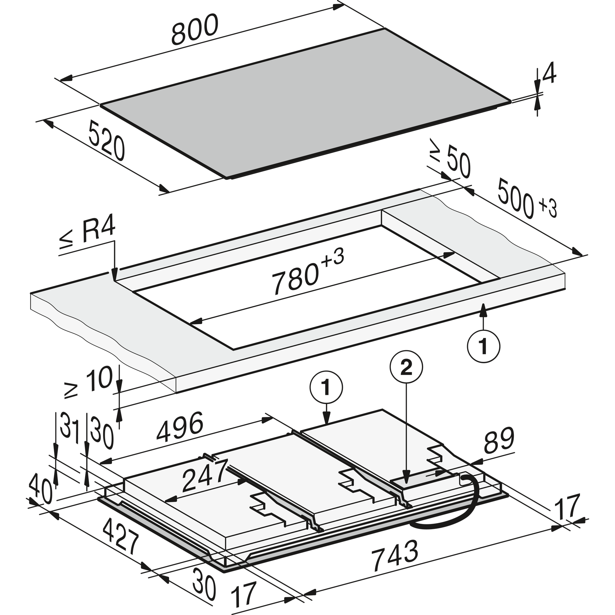 Miele KM8885FLSW inbouw kookplaat afbeelding 5