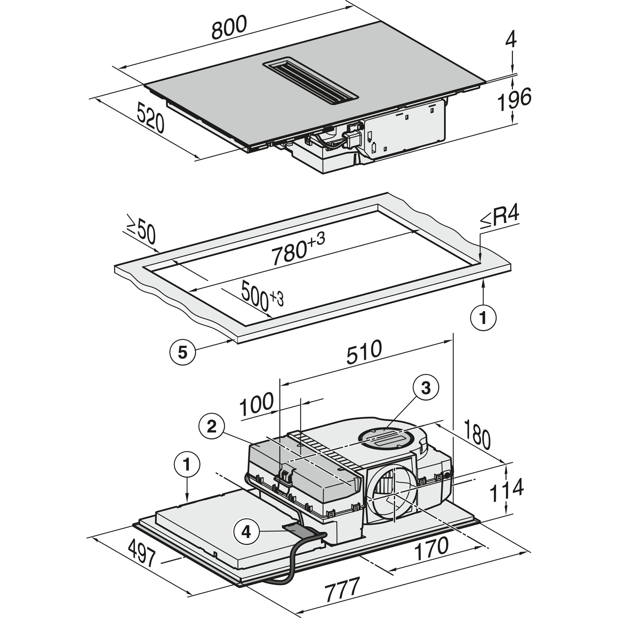 Miele KMDA7473FL-A inbouw kookplaat afbeelding 5
