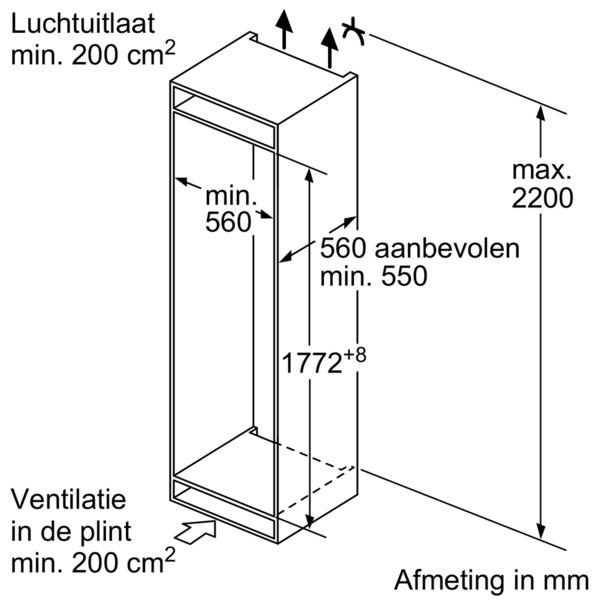 Neff koelkast inbouw KI6863F30 afbeelding 4