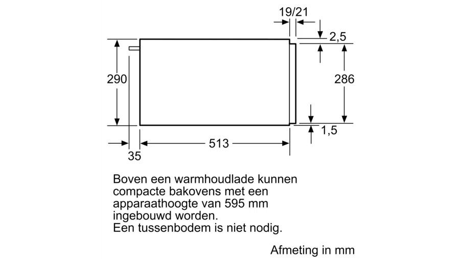NEFF N17HH20G0  warmhoudlade afbeelding 5