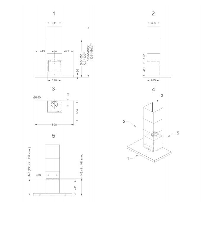 Novy afzuigkap 7605 afbeelding 3