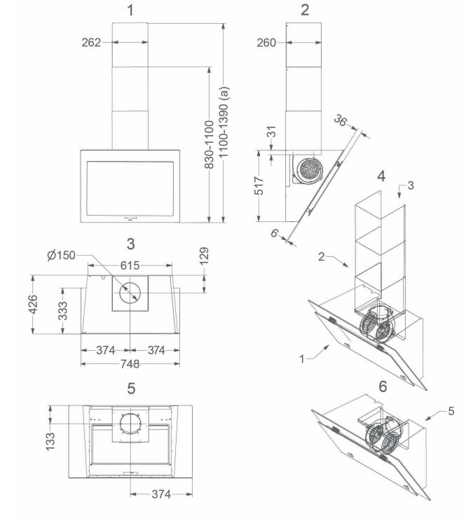 Novy afzuigkap 7850 afbeelding 3