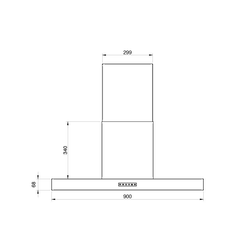 Opera afzuigkap  IPA090C1 afbeelding 4