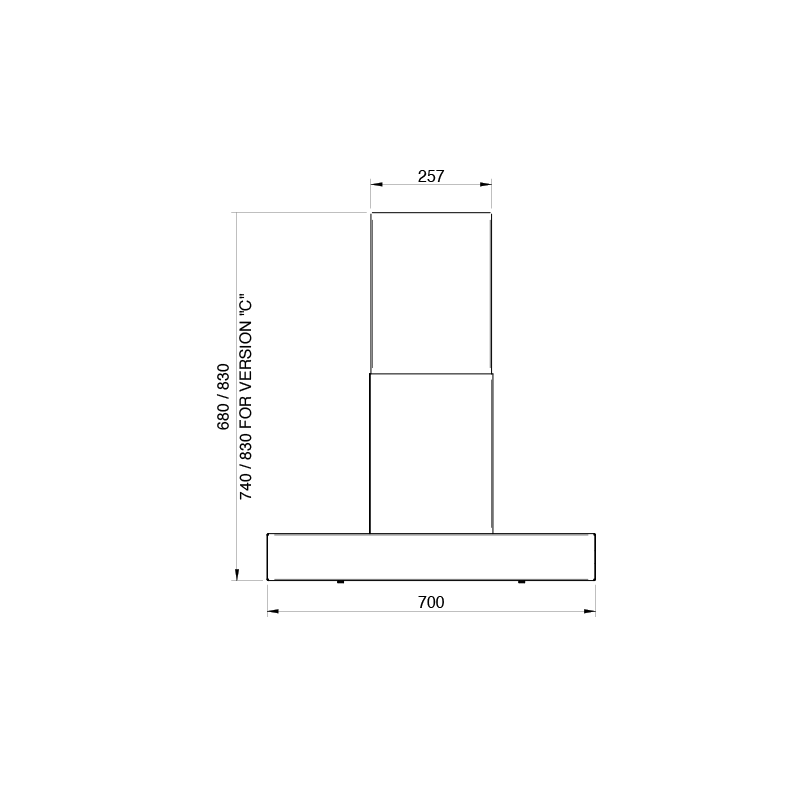 Opera IST100C1  afzuigkap afbeelding 5