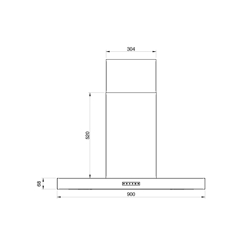Opera afzuigkap  WCA090B1 afbeelding 4