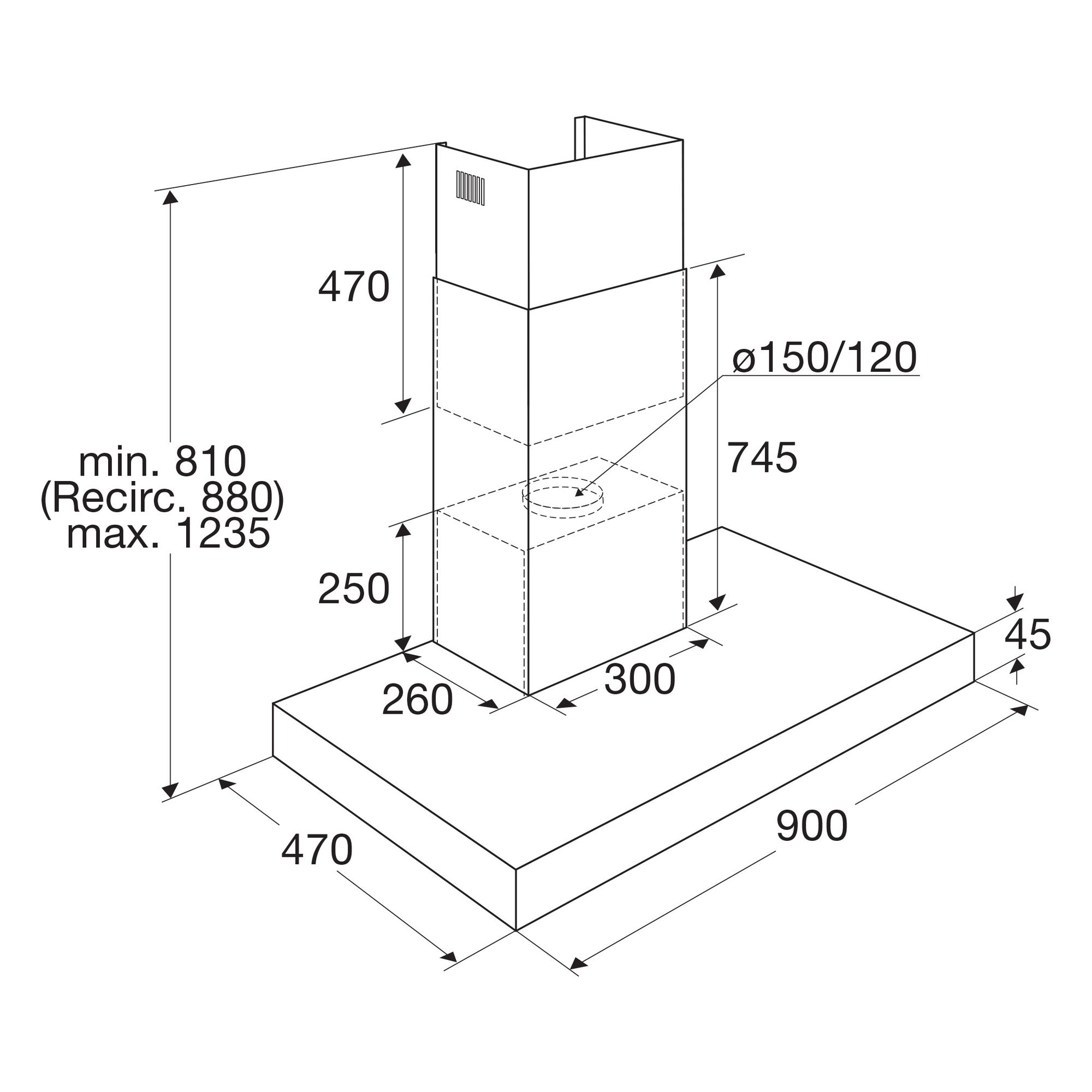 PELGRIM BSSA970MAT  afzuigkap afbeelding 5