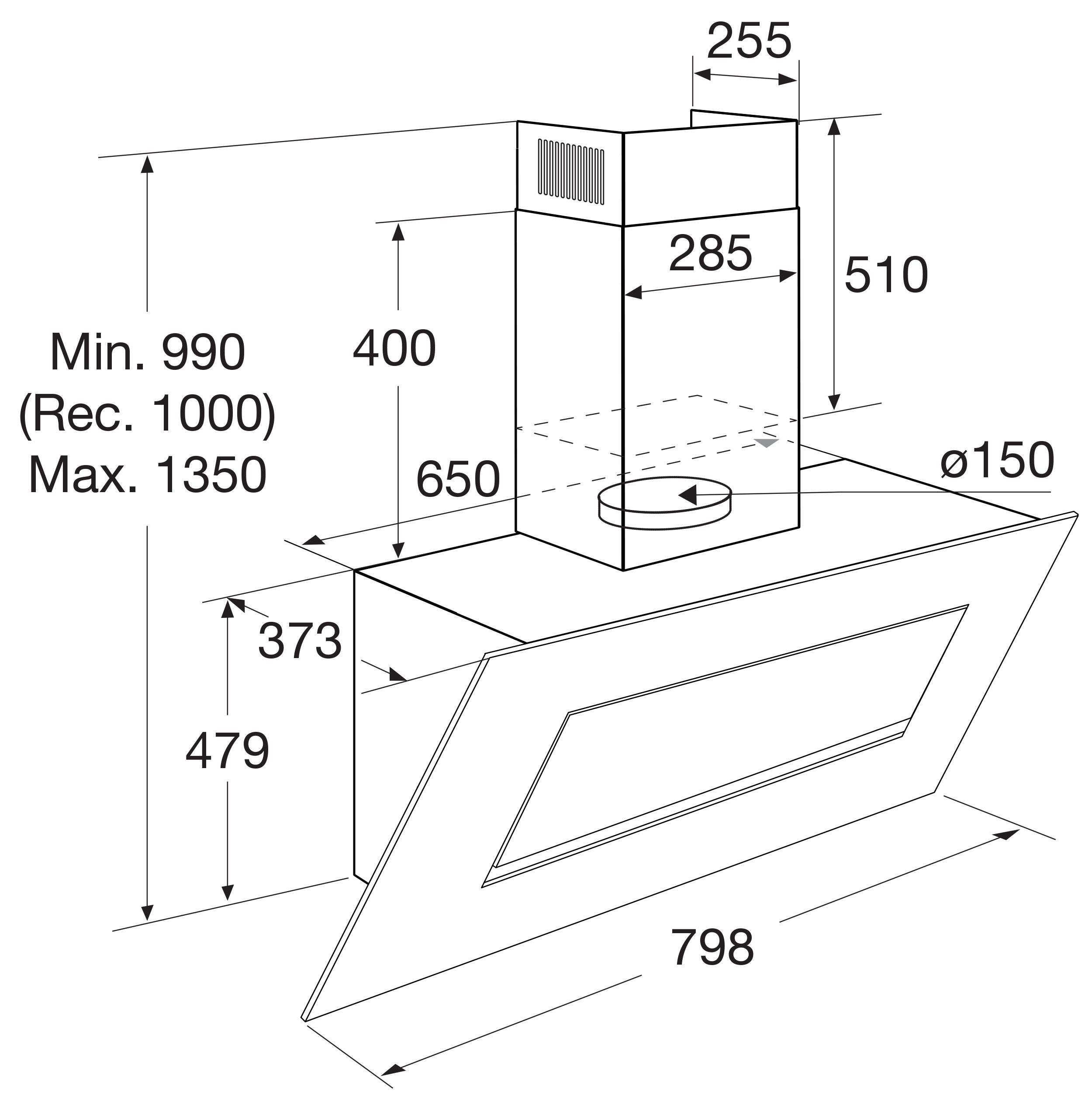 Pelgrim DSG861MAT  afzuigkap afbeelding 5