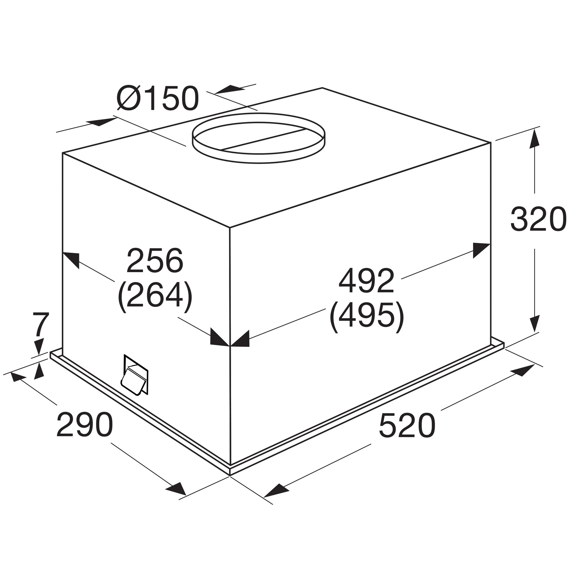 Pelgrim afzuigkap  ISW751RVS afbeelding 4