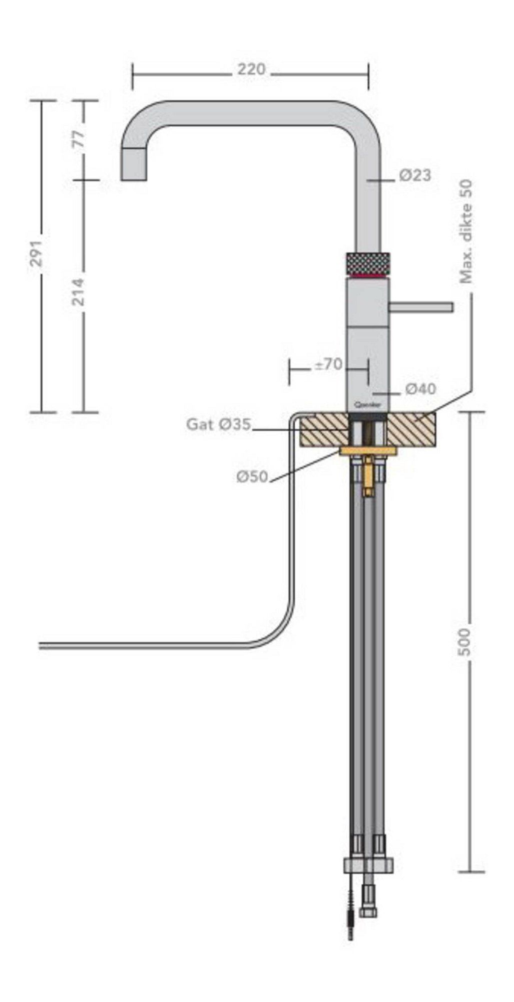 Quooker kokendwaterkraan  22+FSRCOCUBE afbeelding 4