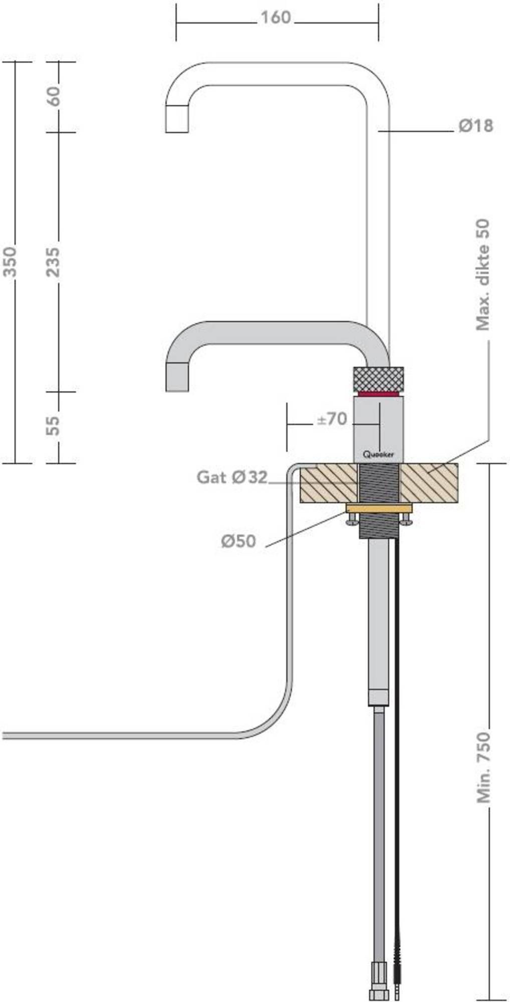 Quooker kokendwaterkraan 22+NSCHRCUBE afbeelding 3