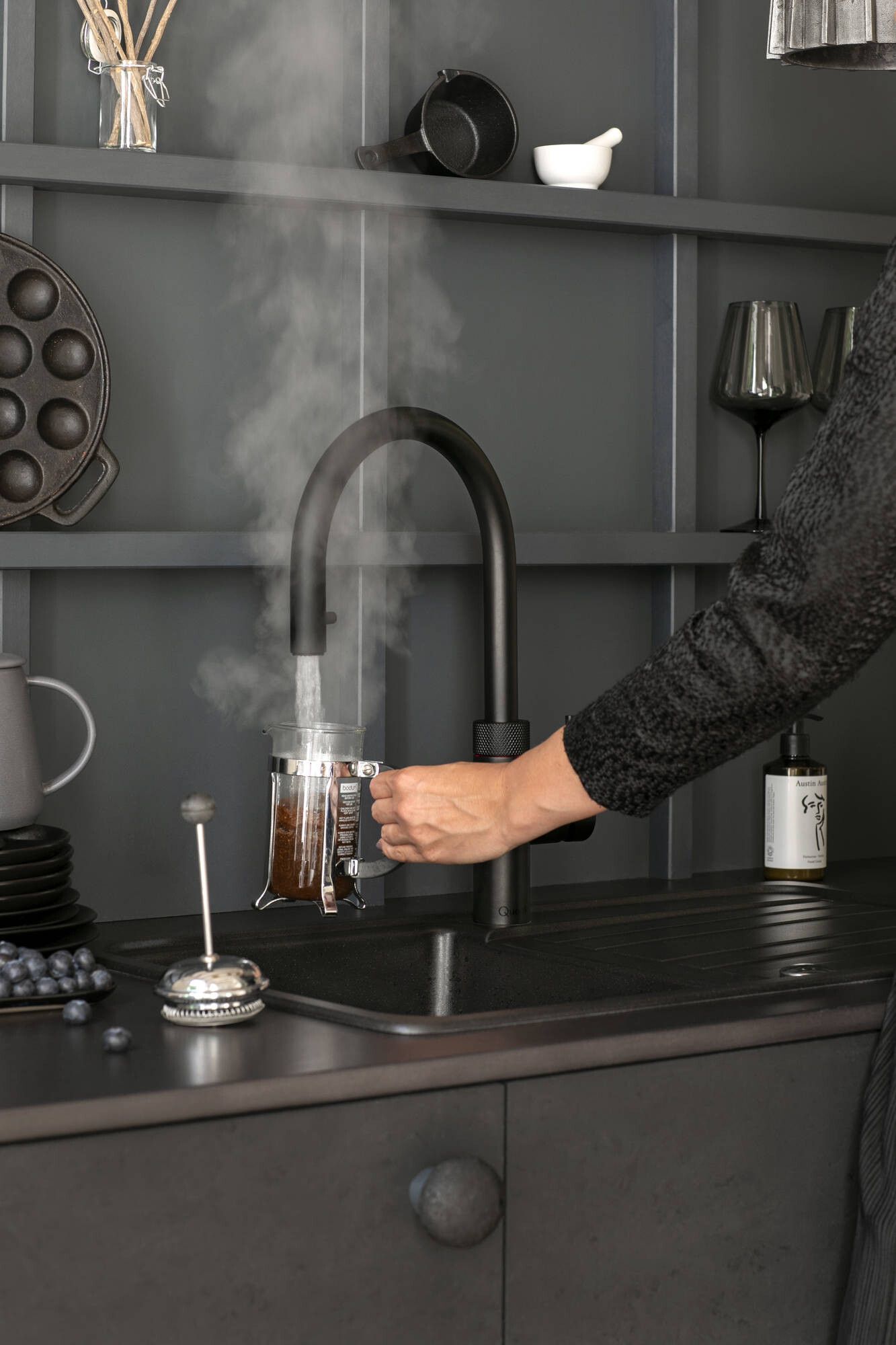 Quooker 22+XBLKCUBE  kokendwaterkraan afbeelding 5