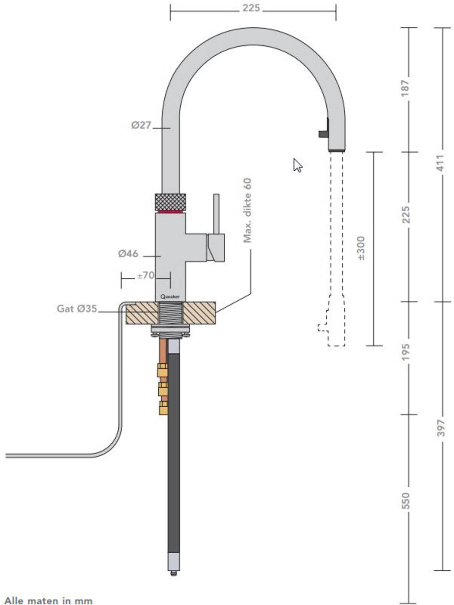 Quooker 22XCHR  kokendwaterkraan afbeelding 5