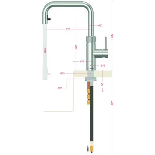 Quooker kokendwaterkraan  22XSBLK afbeelding 4