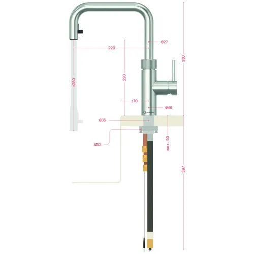 Quooker kokendwaterkraan  22XSGME afbeelding 4