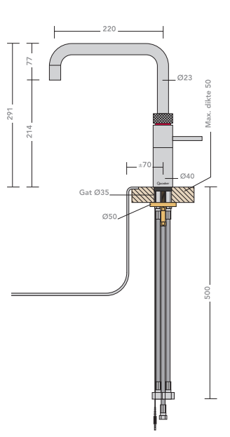 Quooker kokendwaterkraan  3FSPTN afbeelding 4