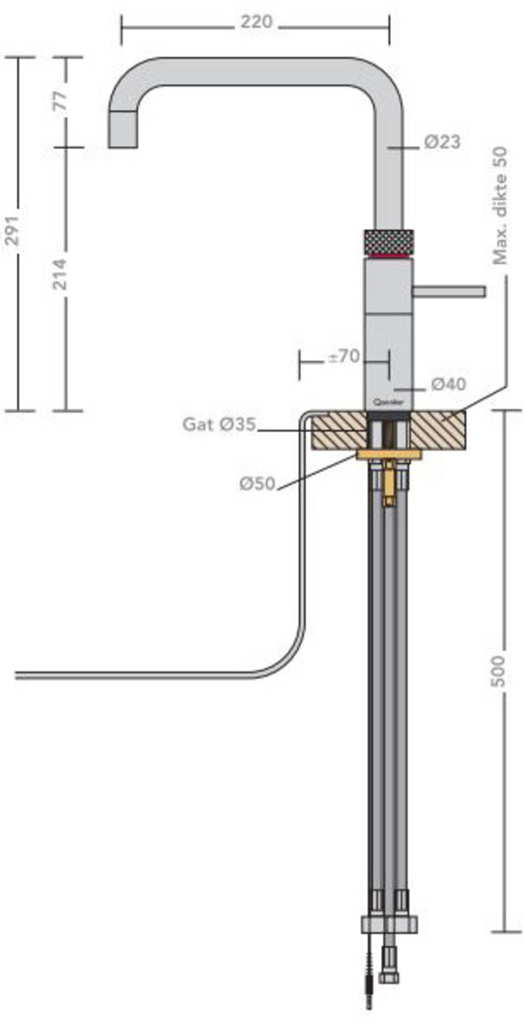 Quooker kokendwaterkraan  3FSRVS afbeelding 4